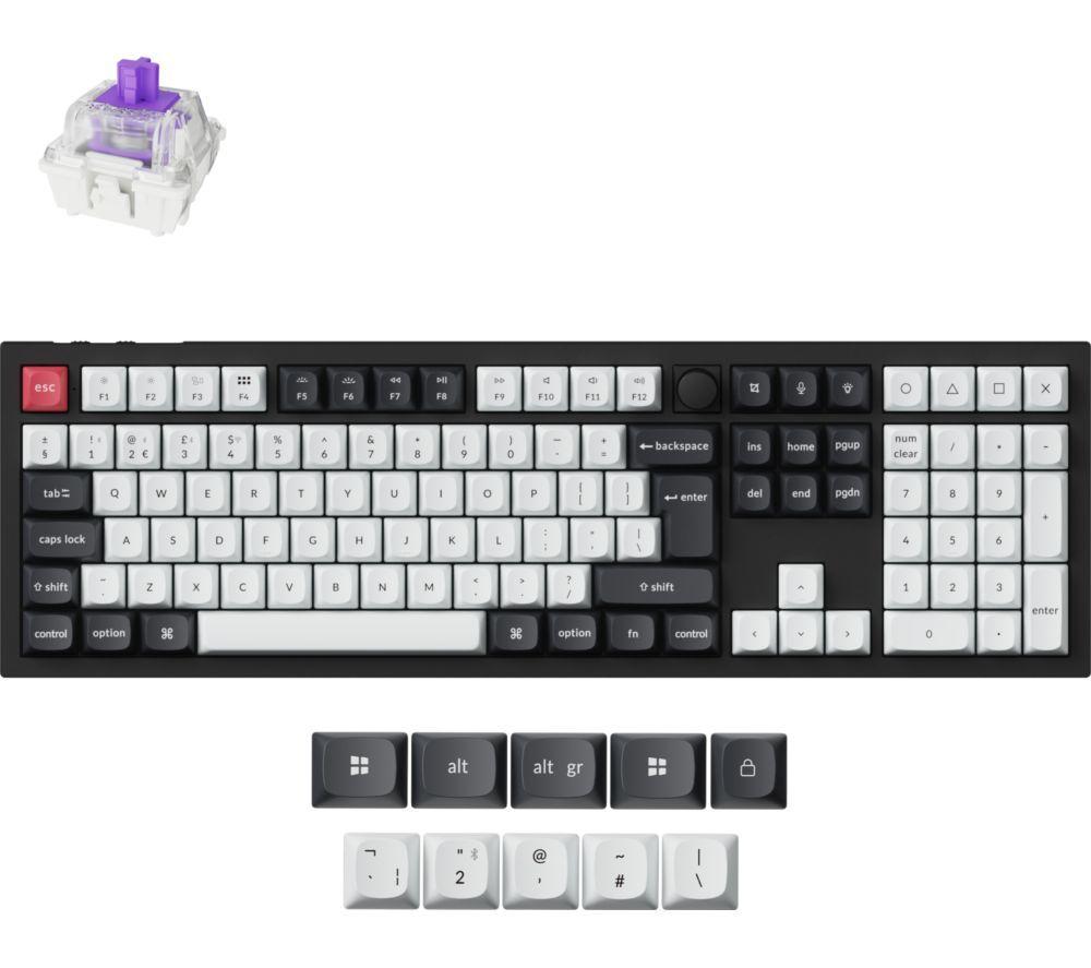 KEYCHRON Q6 HE Wireless Mechanical Gaming Keyboard - Carbon Black