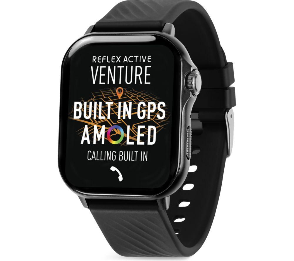 REFLEX ACTIVE Venture 400 S XL Smart Watch - Black, Silicone Strap