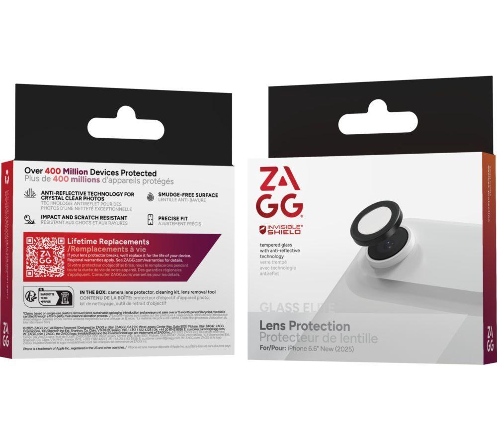 ZAGG InvisibleShield iPhone 17 Air Clear View Camera Protector - Clear