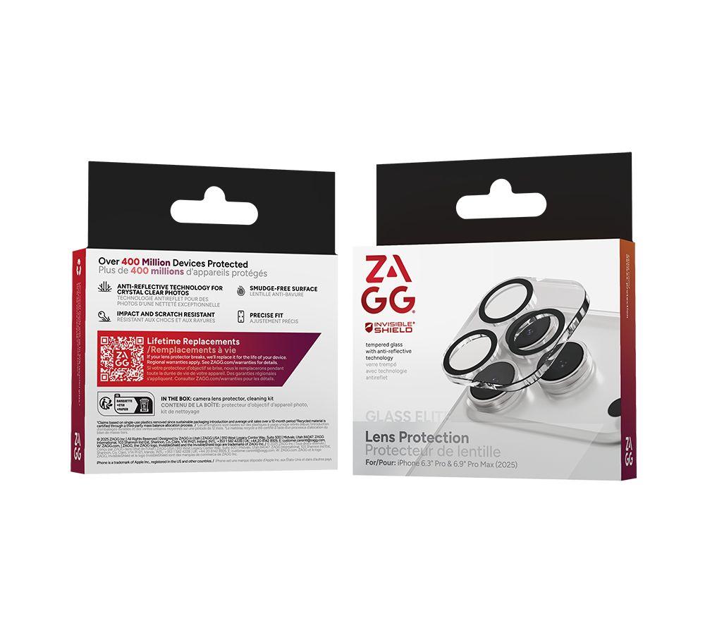 ZAGG InvisibleShield iPhone 17 Pro / 17 Pro Max Clear View Camera Protector - Clear