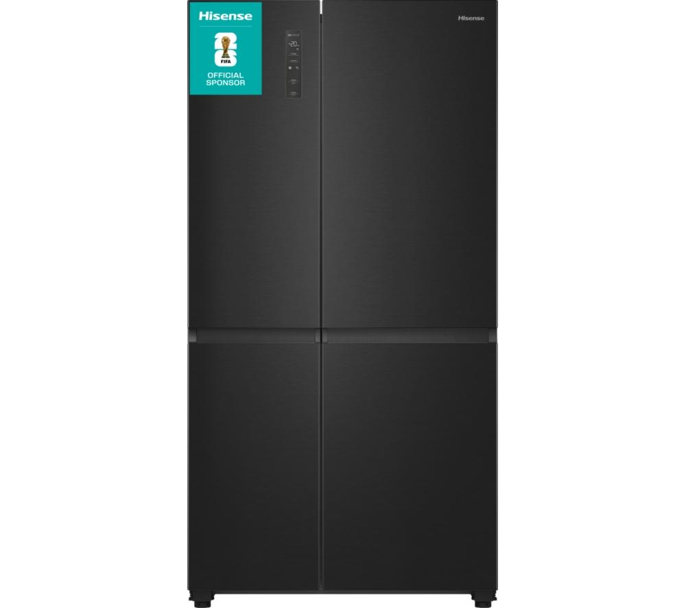 HISENSE PureFlat RS5P668SSFC American-Style Smart Fridge Freezer - Black Stainless Steel