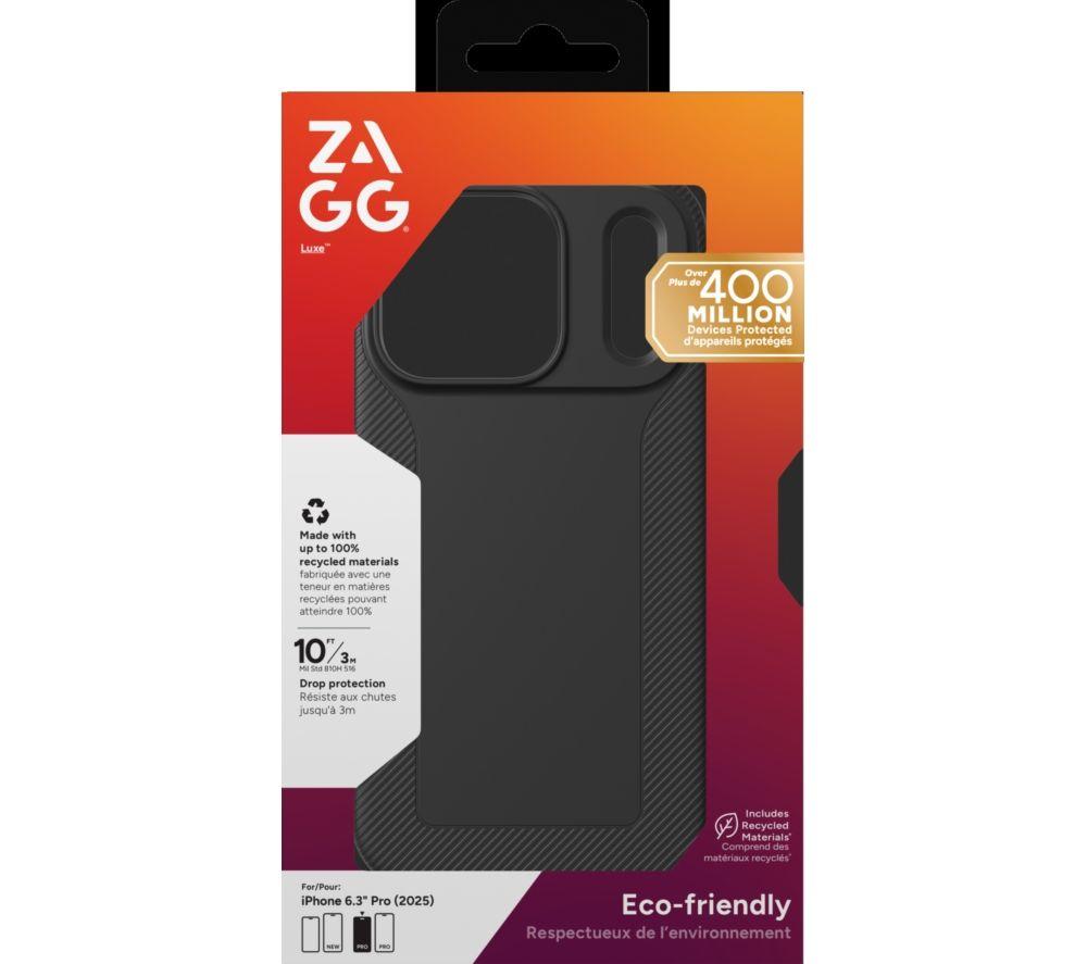 ZAGG Luxe iPhone 17 Pro Case - Black