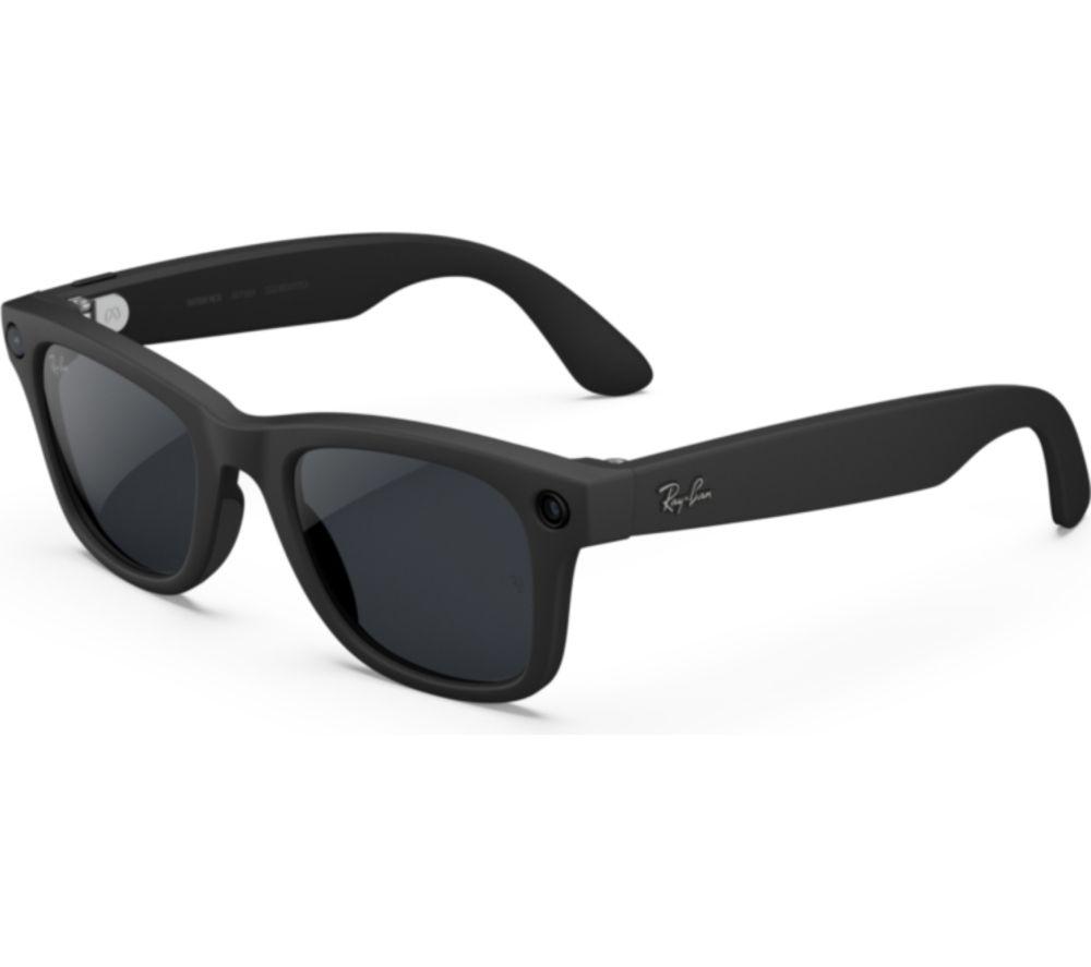 RAY-BAN Meta Wayfarer (Gen 2) Glasses - Matte Black with Clear to Grey Transitions Lenses, Large