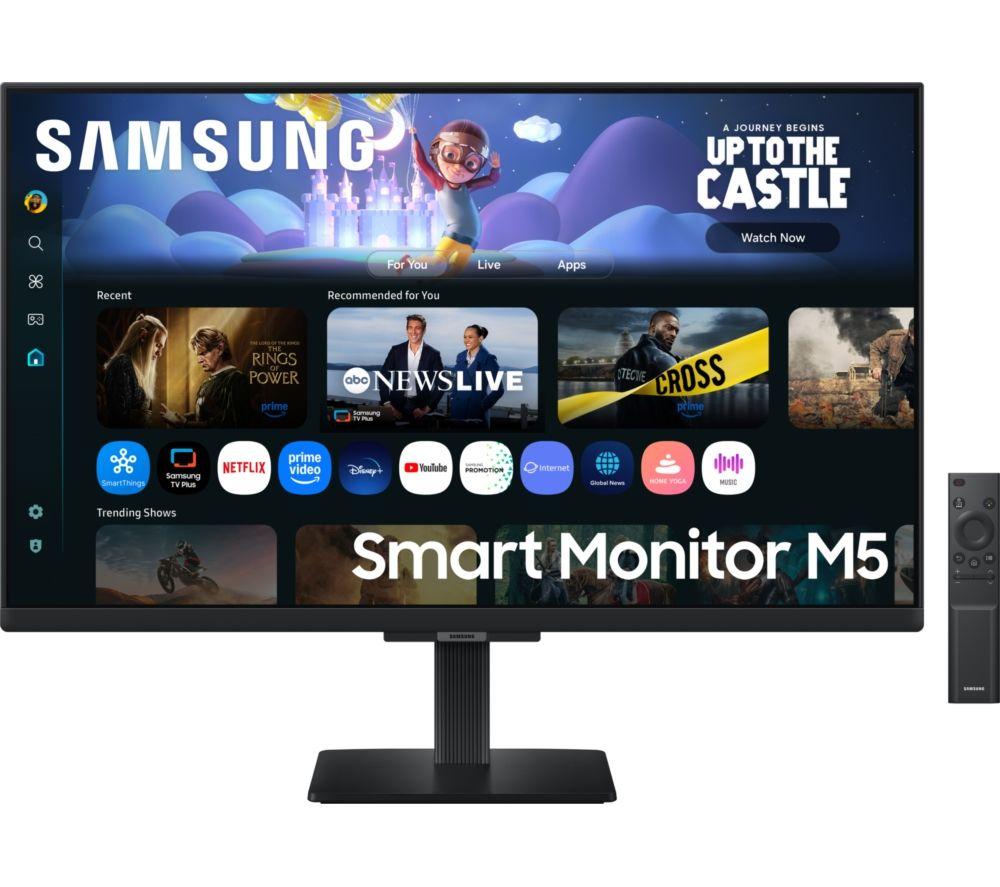 SAMSUNG LS27FM500EUXXU Smart M5 Full HD 27inch IPS LCD Monitor - Black