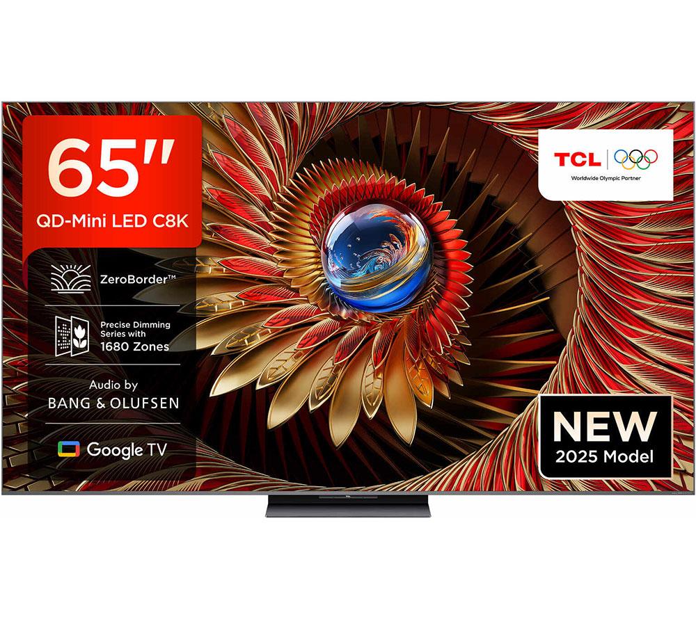 65inch TCL C8K  QD-Mini LED 4K HDR Smart Google TV - 65C8K-UK