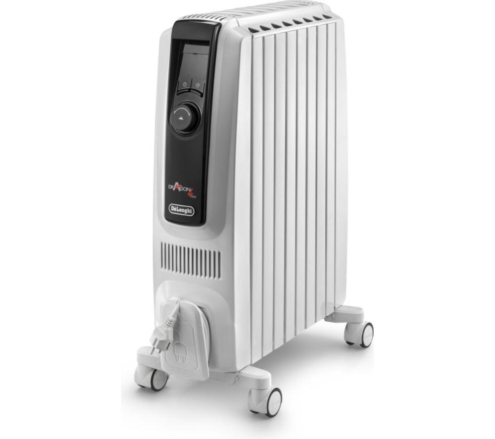 DELONGHI Dragon 4 Pro TRDX40802E Portable Oil-Filled Radiator - White Beige