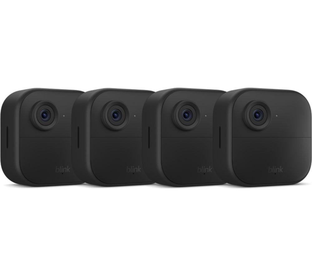 BLINK Outdoor 4 Full HD 1080p WiFi Security Camera System - 4 Cameras, Black