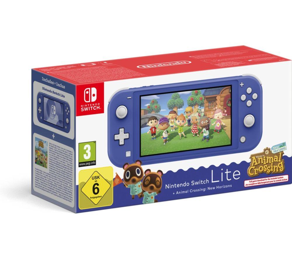 NINTENDO Switch Lite & Animal Crossing: New Horizons Bundle - Blue