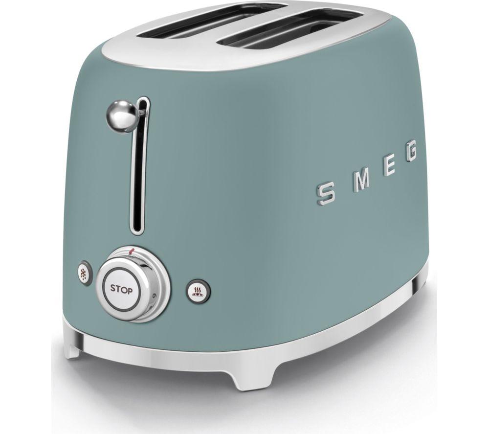 SMEG TSF01EGMUK 2-Slice Toaster - Emerald Green