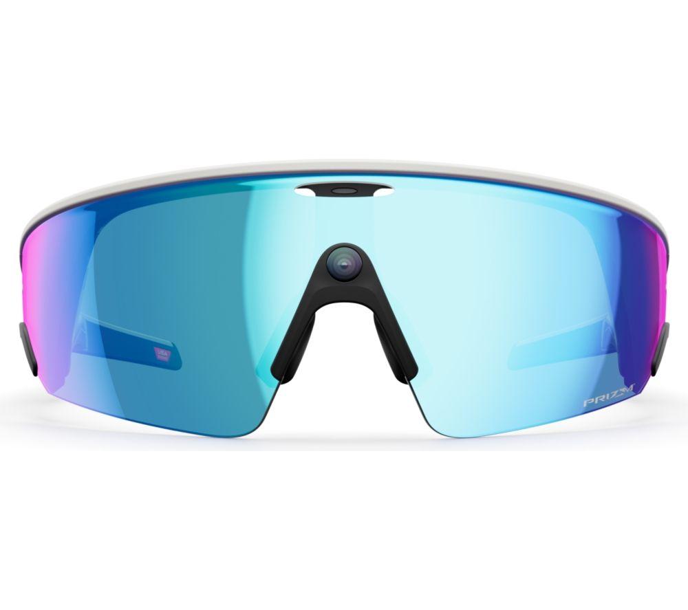 OAKLEY Meta Vanguard Glasses - White with Prizm Saphire Lenses