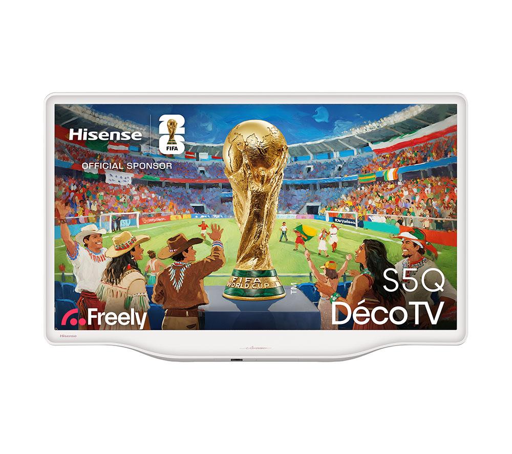 32inch HISENSE Deco 32S5QTUK  Smart Full HD HDR LED TV with Freely - White