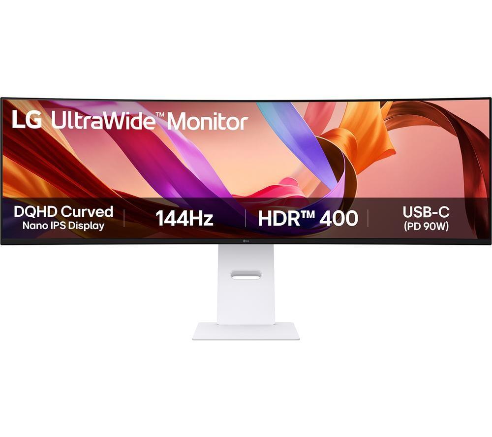 LG UltraWide 49U950A-W UltraWide Dual Quad HD 49 Curved Nano IPS LCD Monitor - White