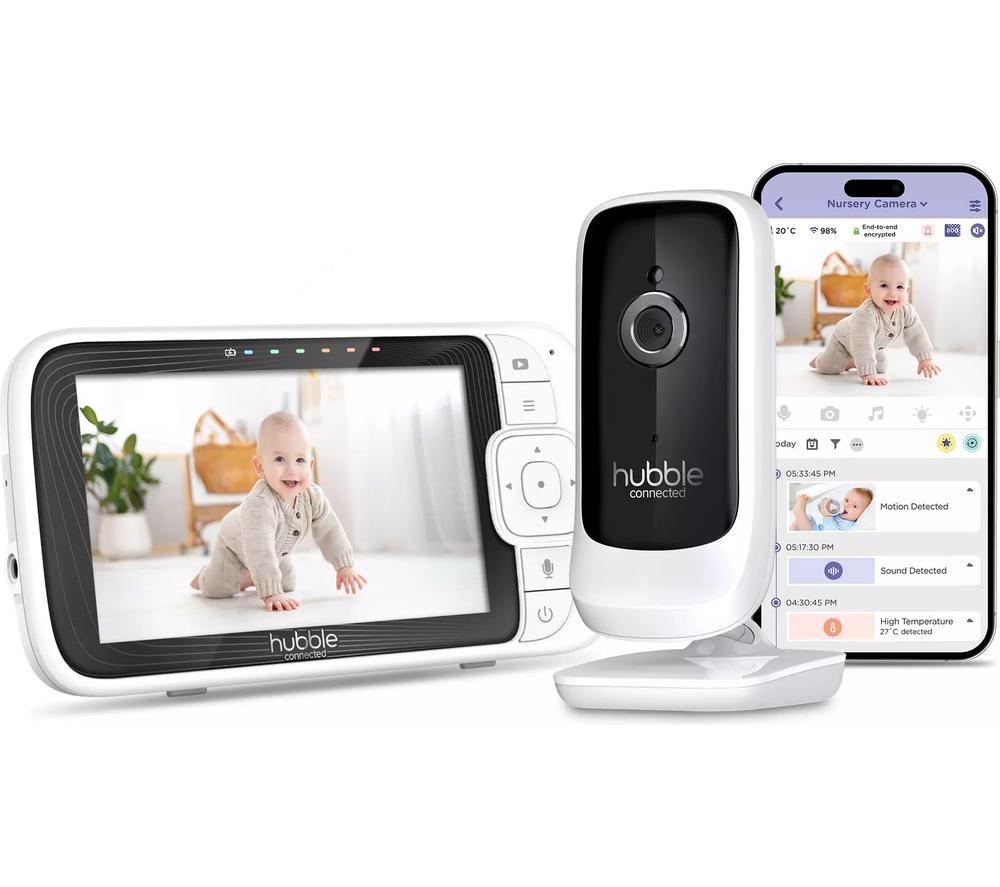 HUBBLE Nursery Pal Connect 5 Smart Baby Monitor - White
