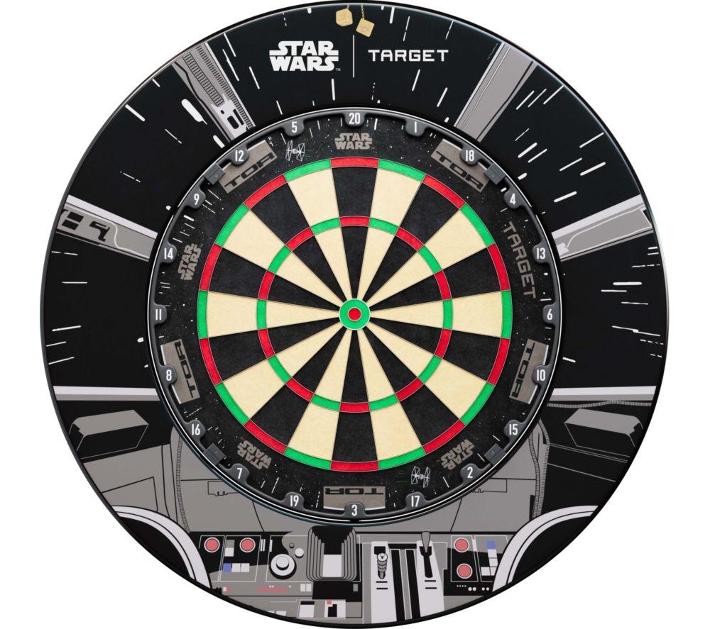 TARGET Millennium Falcon TOR Dartboard & Surround Bundle - Grey & Black