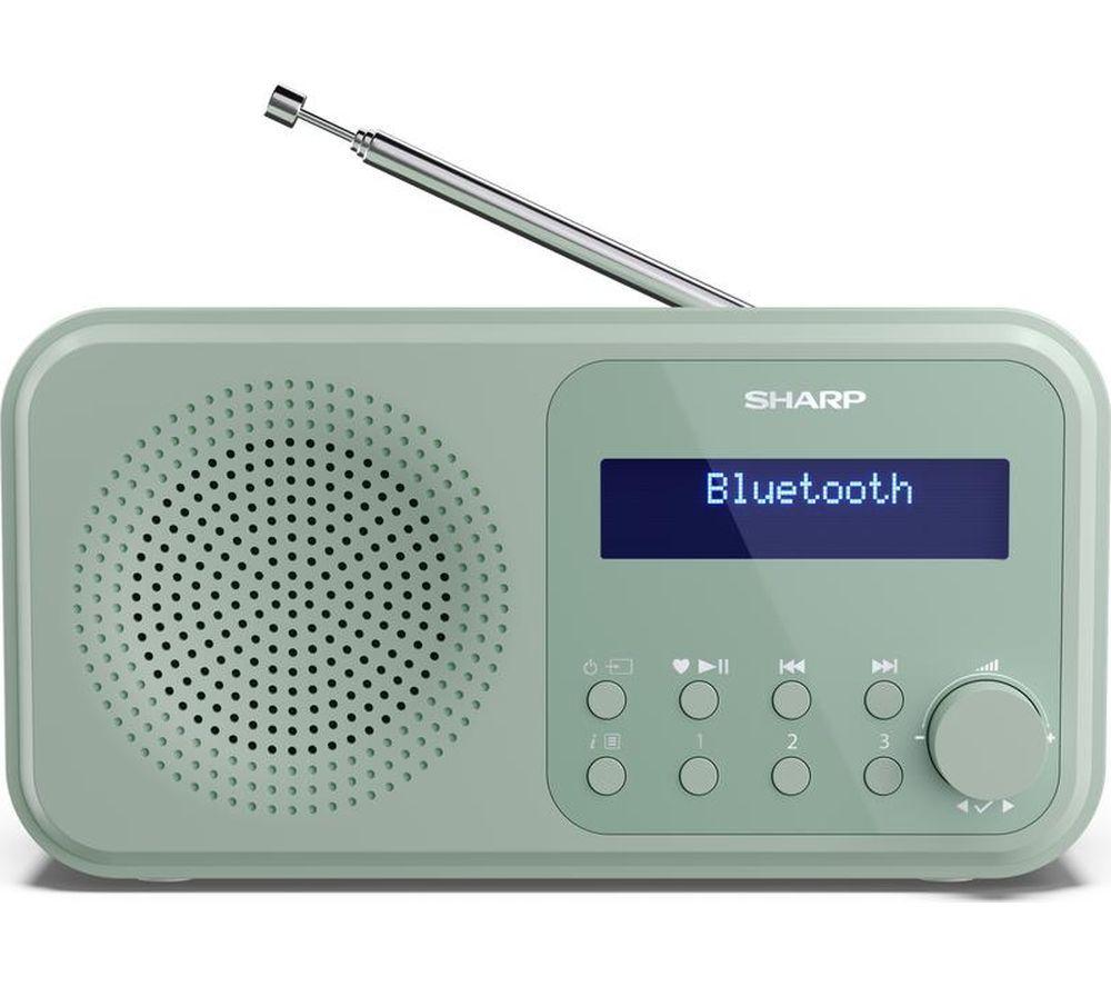 SHARP Tokyo DR-P420 Portable DAB+/FM Bluetooth Radio - Aquamarine Green
