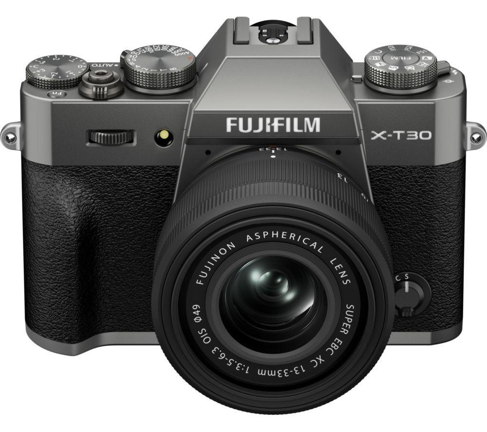 FUJIFILM X-T30 III Mirrorless Camera with FUJINON XC 13-33 mm f/3.5-6.3 OIS Lens - Charcoal Silver