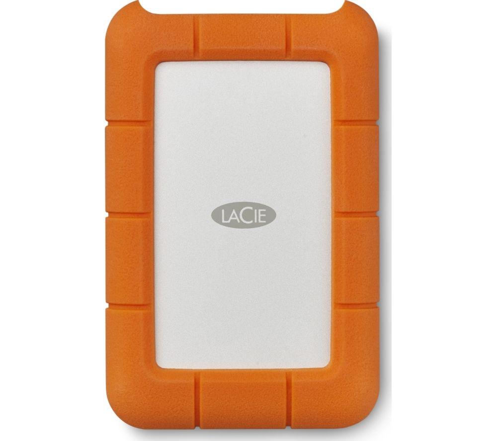 LACIE Rugged Portable Hard Drive - 2 TB, Orange
