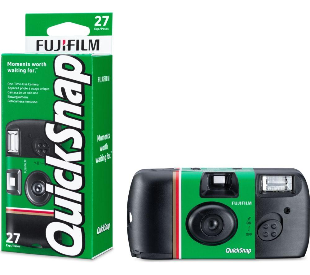 FUJIFILM QuickSnap V400 Disposable Camera - Green & Black