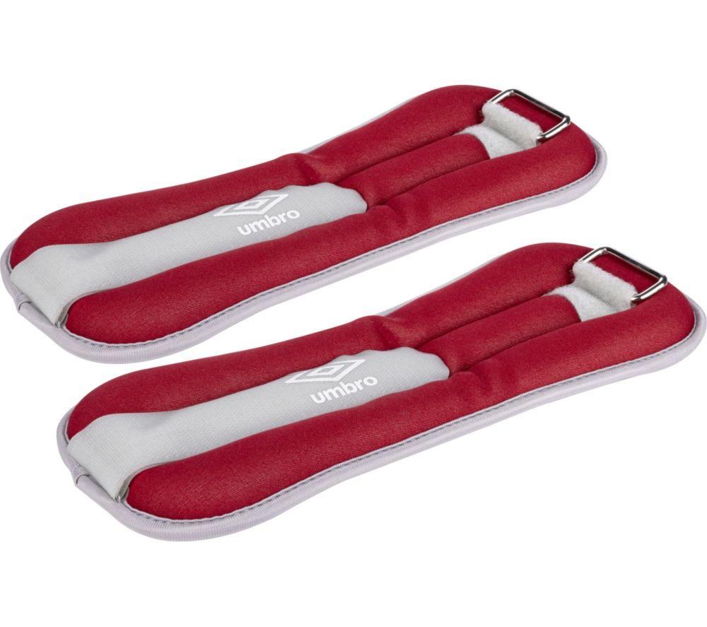 UMBRO Ankle Wrist Weight - 1 Pair, Red & White
