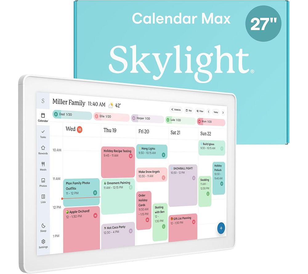 SKYLIGHT  Max 27inch Smart Digital Calendar - White
