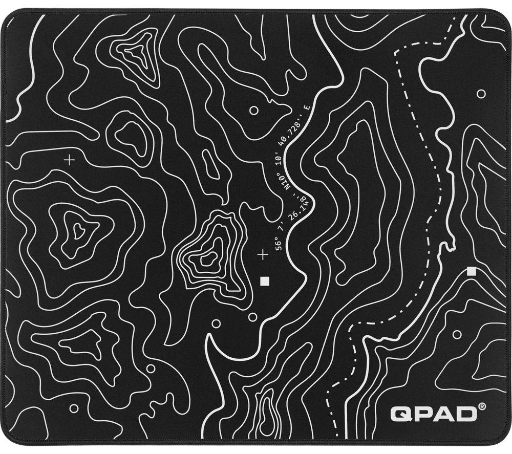 QPAD Edge Mouse Mat - Black & White, Medium