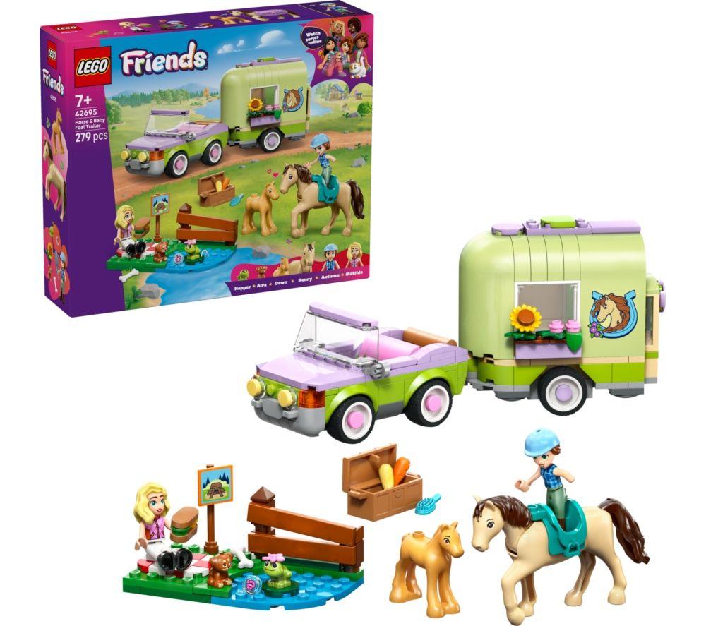 LEGO Friends 42695 Horse & Baby Foal Trailer Set