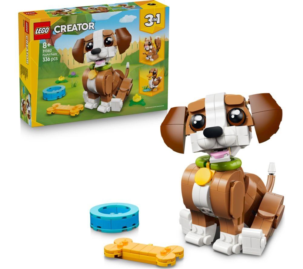 LEGO Creator 31382 3-in-1 Cute Animals: Playful Puppy Dog Set