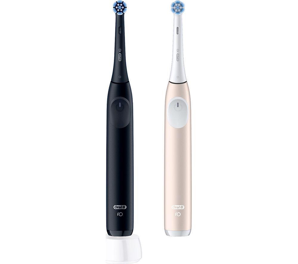 ORAL-B iO2 Electric Toothbrush Duo Pack - Black & White