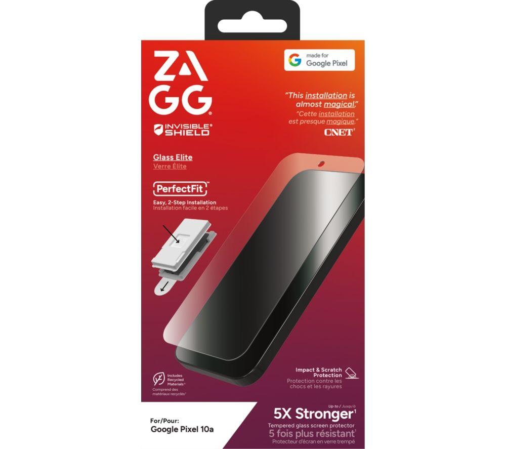 ZAGG InvisibleShield Glass Elite Pixel 10a Screen Protector