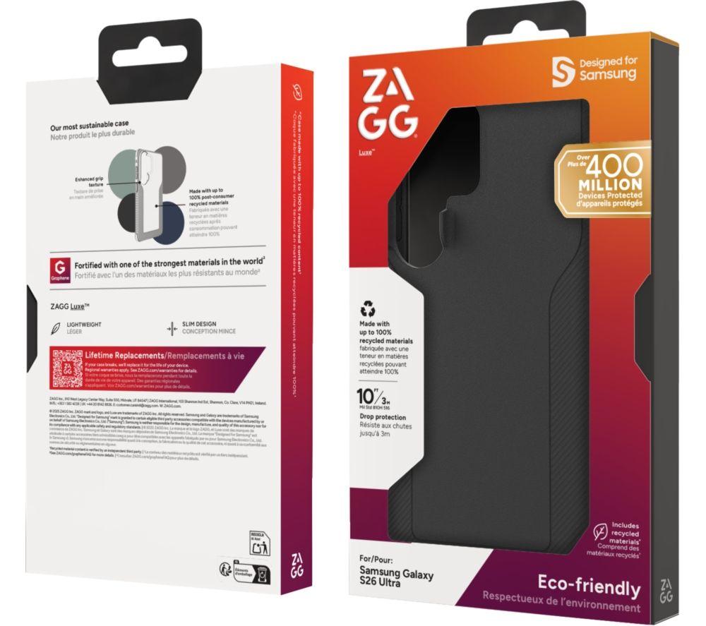 ZAGG Luxe Galaxy S26 Ultra Case   Black