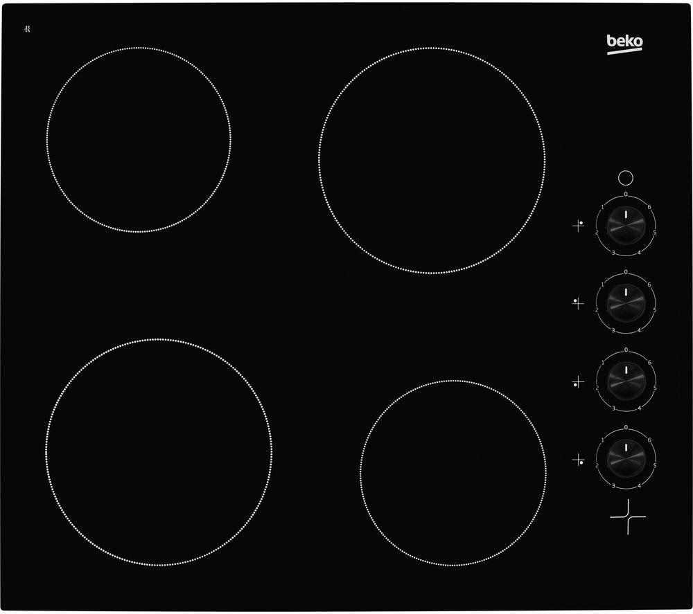 BEKO HIC64102 58 cm Electric Ceramic Hob - Black
