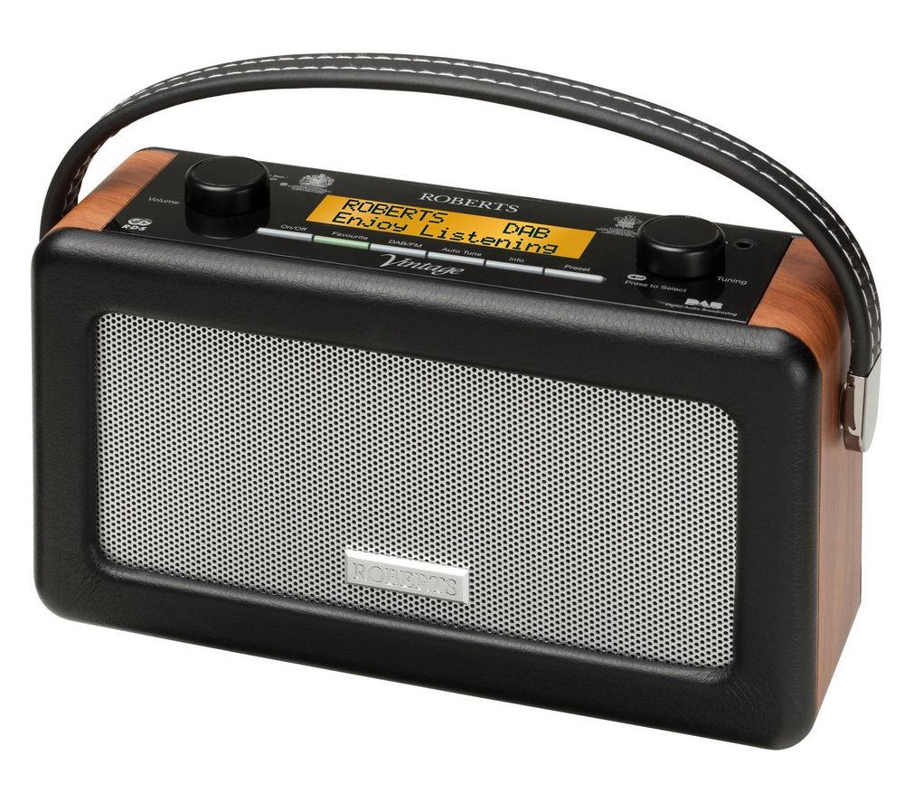 ROBERTS Vintage Portable DAB Radio - Black