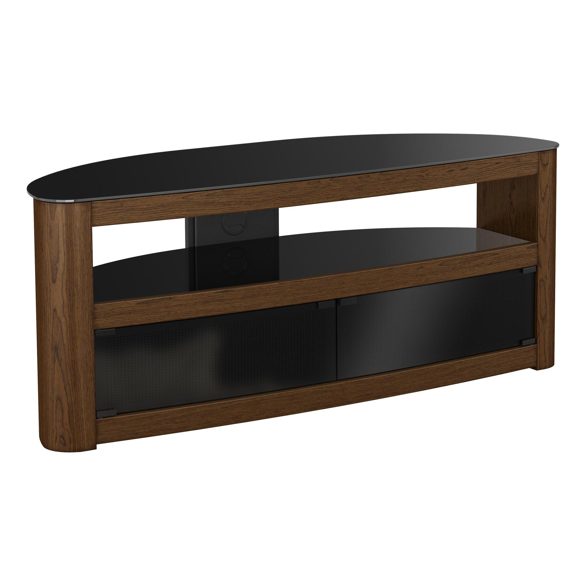 AVF Burghley 1250 mm Curved TV Stand - Walnut
