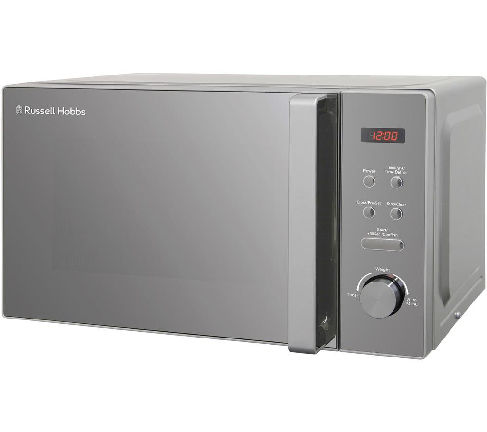 Russell Hobbs RHM2076S Solo Microwave - Silver, Silver/Grey