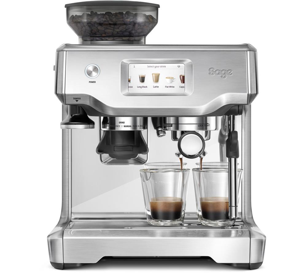 SAGE the Barista Touch SES880 Bean to Cup Coffee Machine - Stainless Steel & Chrome, Stainless Steel