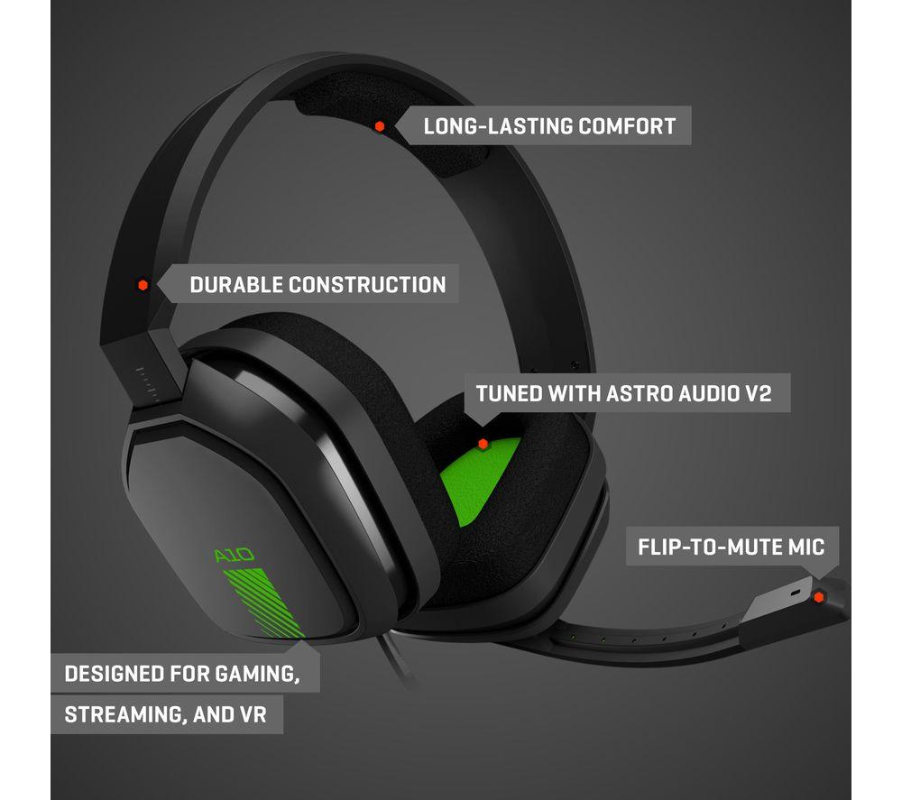 Buy Astro A10 Gaming Headset Grey Green Free Delivery Currys