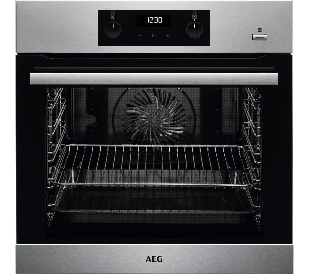AEG SteamBake BES356010M Electric Steam Oven with SenseCook Food Probe - Stainless Steel, Stainless 