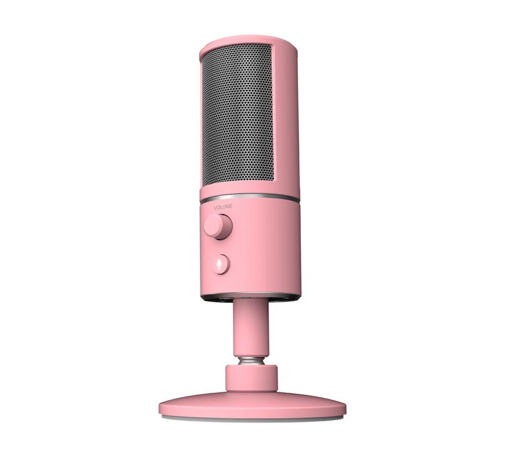 Buy Razer Seiren X Microphone Quartz Pink Free Delivery Currys