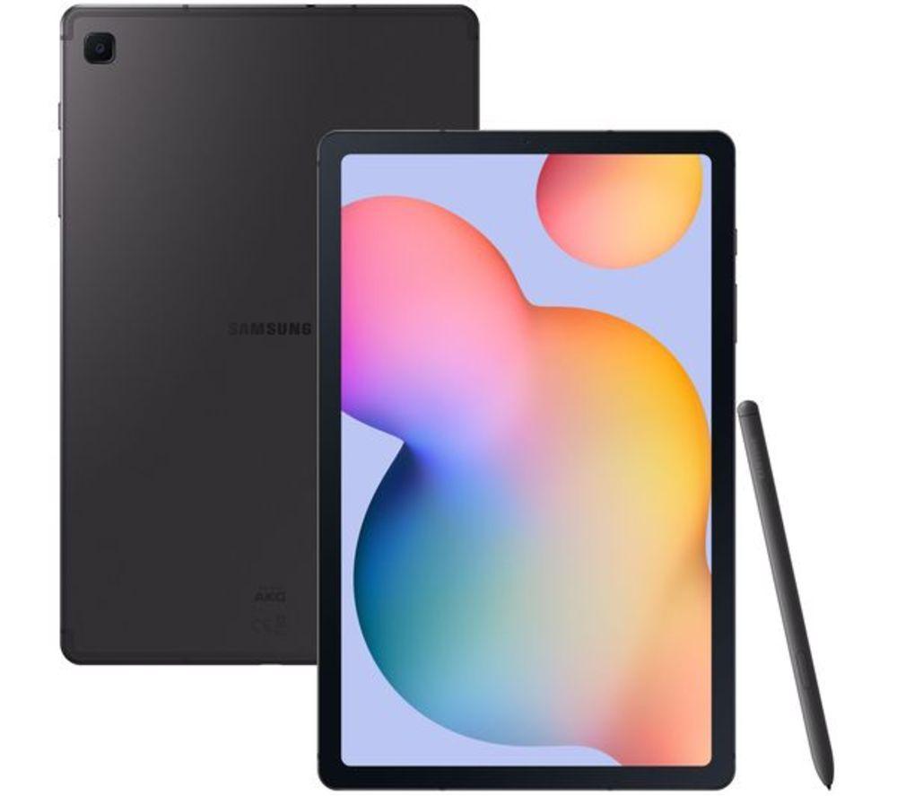 £299, SAMSUNG Galaxy Tab S6 Lite 10.4inch Tablet (UK & Ireland Version) - 64 GB, Oxford Grey, Android 10.0, Full HD screen, 64 GB storage: Perfect for apps / photos / videos / games, Add more storage with a microSD card, Battery life: Up to 13 hours, Dolby Atmos, 