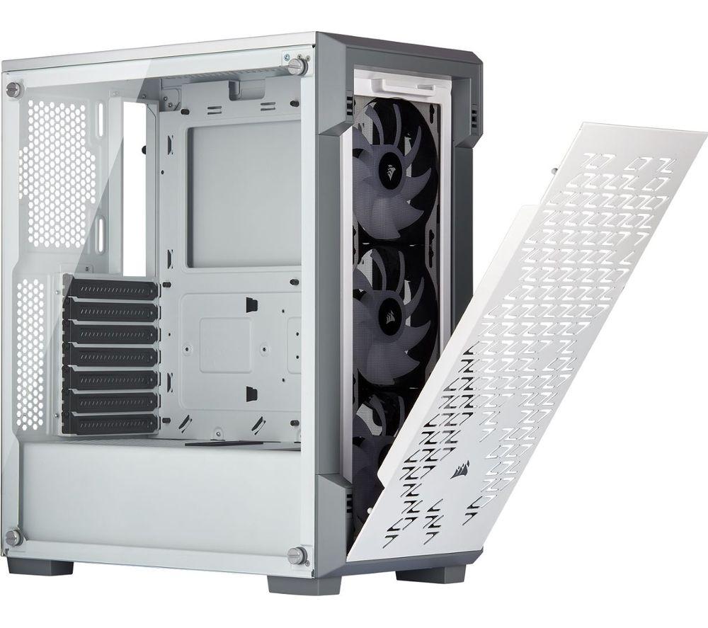 Buy Corsair Icue 2t Atx Mid Tower Pc Case White Free Delivery Currys