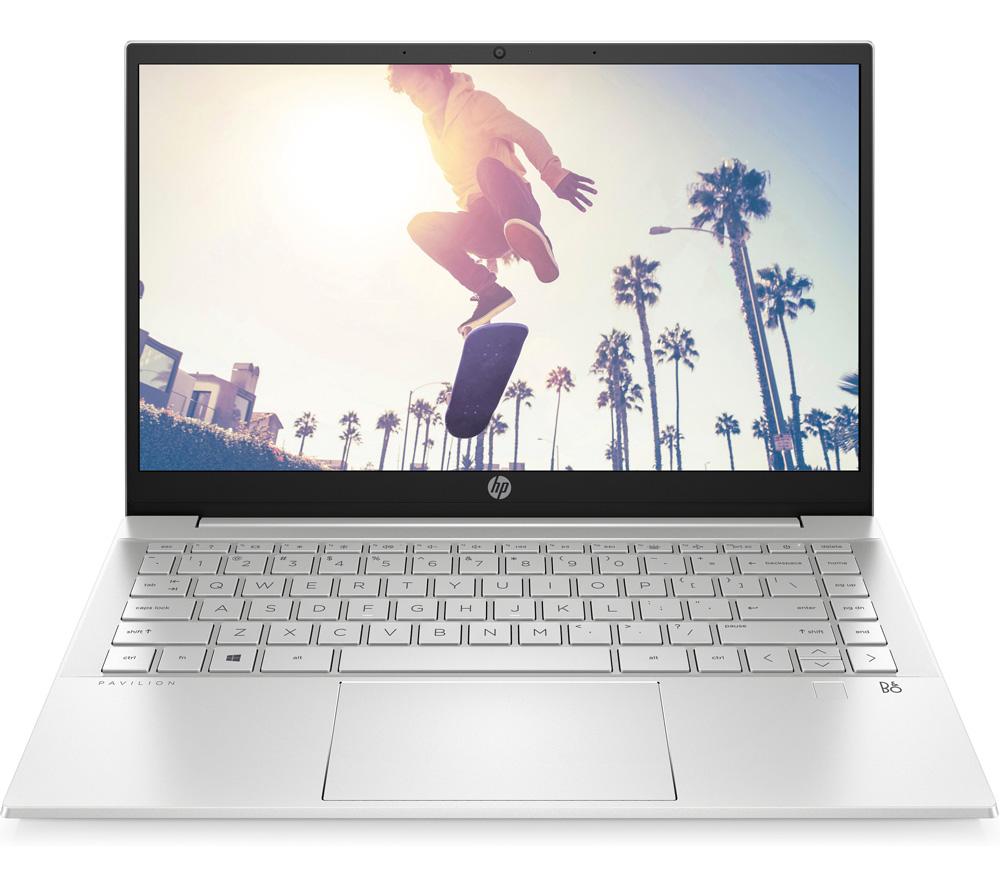 £599, HP Pavilion 14-dv0521sa 14inch Laptop - Intel® Core™ i5, 512 GB SSD, Silver, Free Upgrade to Windows 11, Intel® Core™ i5-1135G7 Processor, RAM: 8 GB / Storage: 512 GB SSD, Full HD touchscreen, Battery life: Up to 9 hours, 