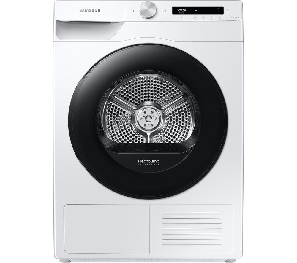 SAMSUNG Series 6 OptimalDry DV80T5220AW/S1 WiFi-enabled 8 kg Heat Pump Tumble Dryer - White, White