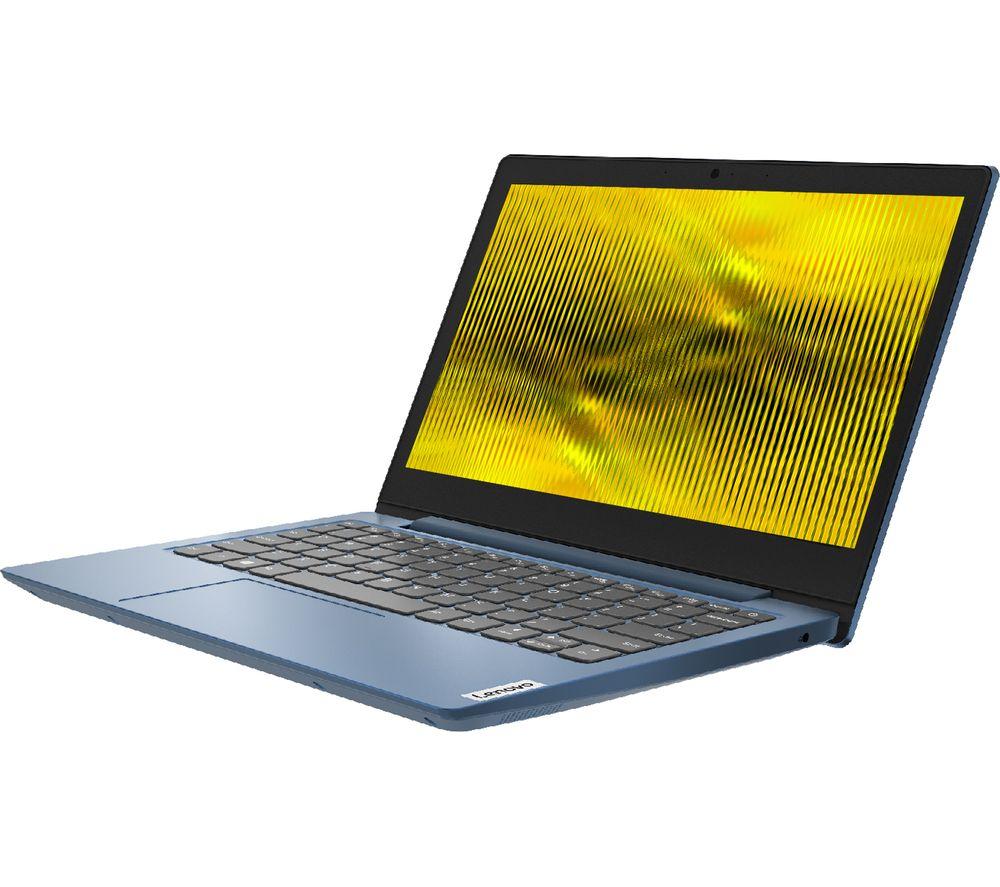 £199, LENOVO IdeaPad Slim 1i 11.6inch Laptop - Intel® Celeron™, 64 GB eMMC, Blue, Windows 11, Intel® Celeron® N4020 Processor, RAM: 4 GB / Storage: 64 GB eMMC, 1 year subscription to Microsoft 365, 