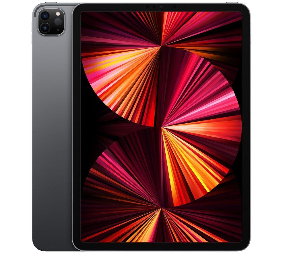 £899, APPLE 11inch iPad Pro Cellular (2021) - 128 GB, Space Grey, iPadOS, Liquid Retina display, 128 GB storage: Perfect for saving pretty much everything, Battery life: Up to 9 hours, Compatible with Apple Pencil (2nd generation) / Magic Keyboard / Smart Keyboard Folio, 