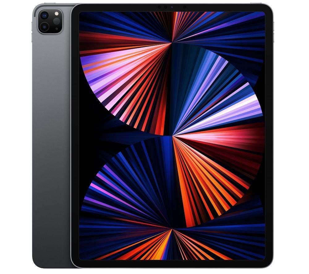 £1249, APPLE 12.9inch iPad Pro (2021) - 512 GB, Space Grey, iPadOS, Liquid Retina XDR display, 512 GB storage: Perfect for saving pretty much everything, Battery life: Up to 10 hours, Compatible with Apple Pencil (2nd generation) / Magic Keyboard / Smart Keyboard Folio, 