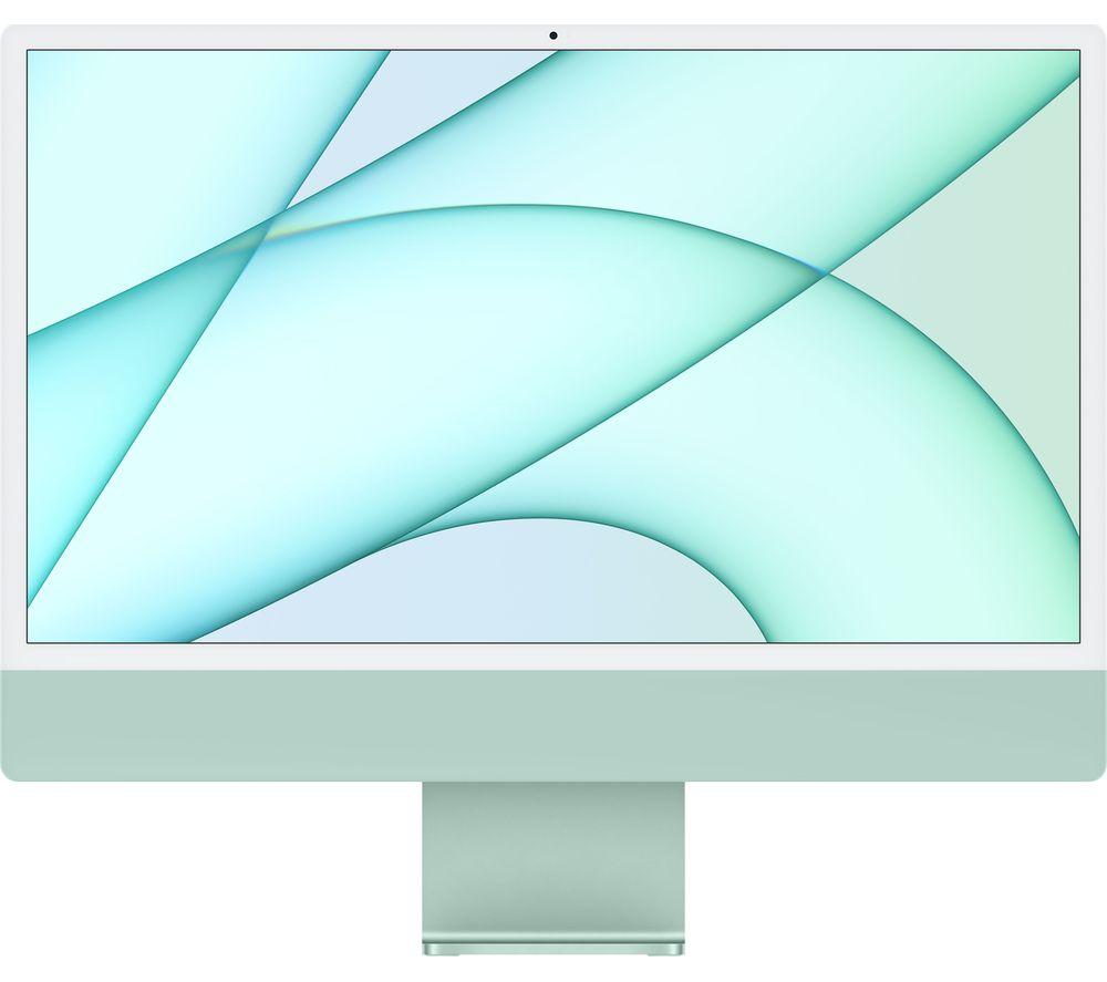 £1529, APPLE iMac 4.5K 24inch (2021) - M1, 512 GB SSD, Green, macOS Big Sur, Apple M1 chip, RAM: 8 GB / Storage: 512 GB SSD, Retina 4.5K Ultra HD display, 