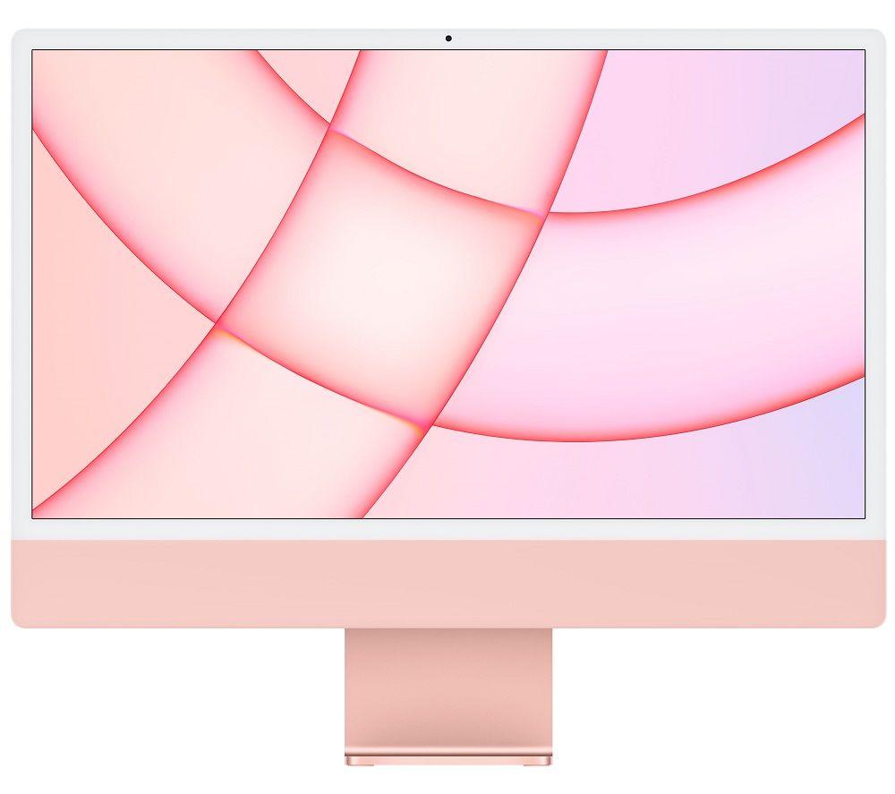 £1149, APPLE iMac 4.5K 24inch (2021) - M1, 256 GB SSD, Pink, macOS Big Sur, Apple M1 chip, RAM: 8 GB / Storage: 256 GB SSD, Retina 4.5K Ultra HD display, 