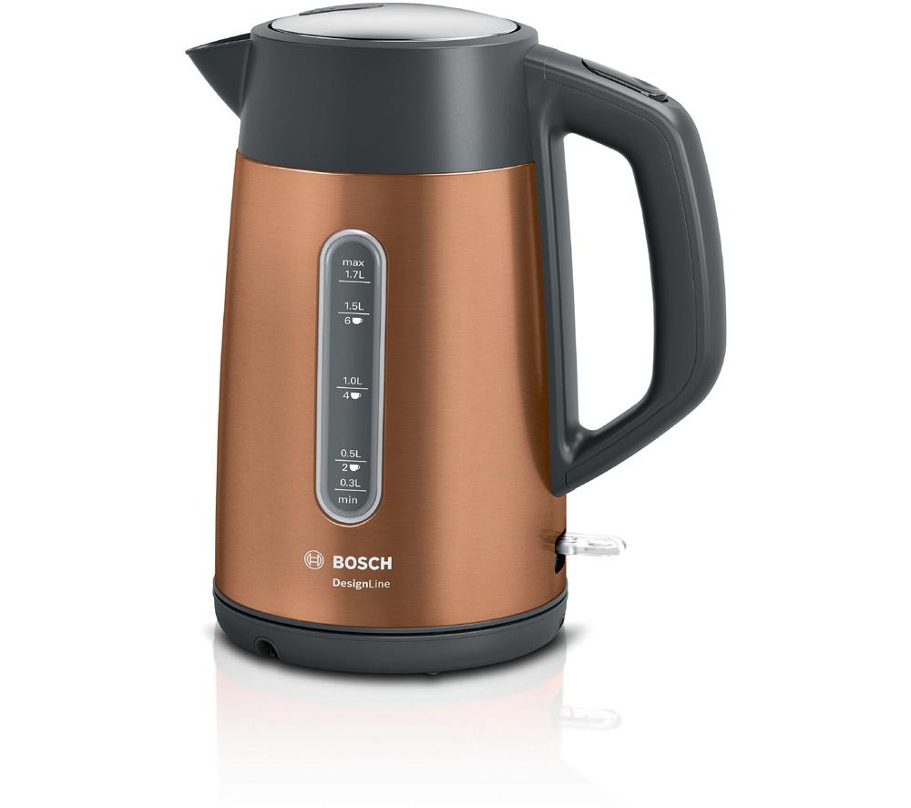 BOSCH DesignLine Plus TWK4P439GB Cordless Jug Kettle - Copper
