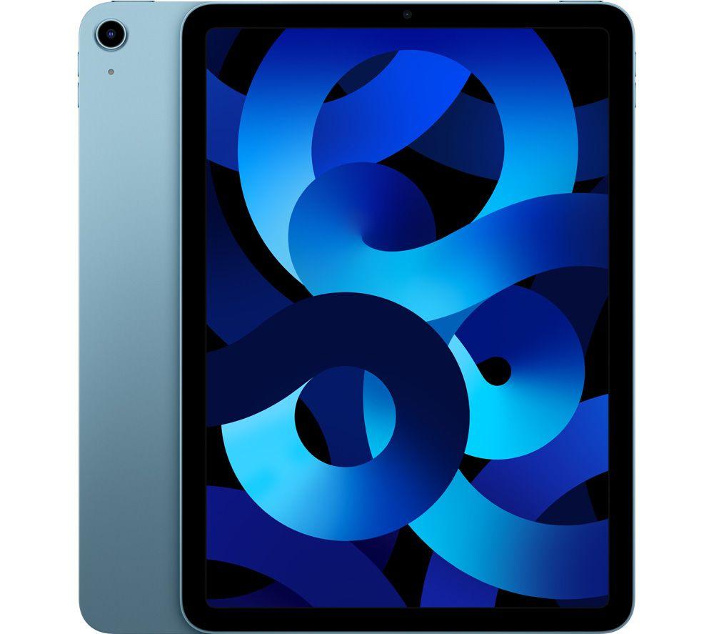 £569, APPLE 10.9inch iPad Air (2022) - 64 GB, Blue, iPadOS, Liquid Retina display, 64 GB storage: Perfect for apps / photos / videos / games, Battery life: Up to 10 hours, Compatible with Apple Pencil (2nd generation), 