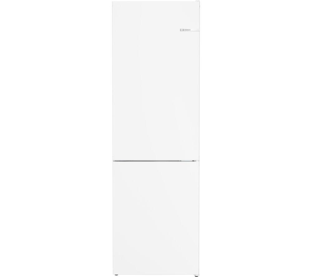 BOSCH Series 4 KGN362WDFG 60/40 Fridge Freezer - White, White